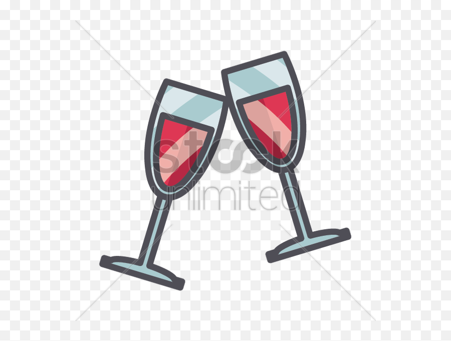 Cartoon Wine Glasses Clipart Champagne - Special Occasion Icon Emoji,Clinking Glasses Emoji