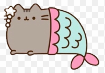 Love Martina Mermaid Pusheen Cat Sticker - Pusheen Mermaid Png Emoji,Pusheen The Cat Emoji