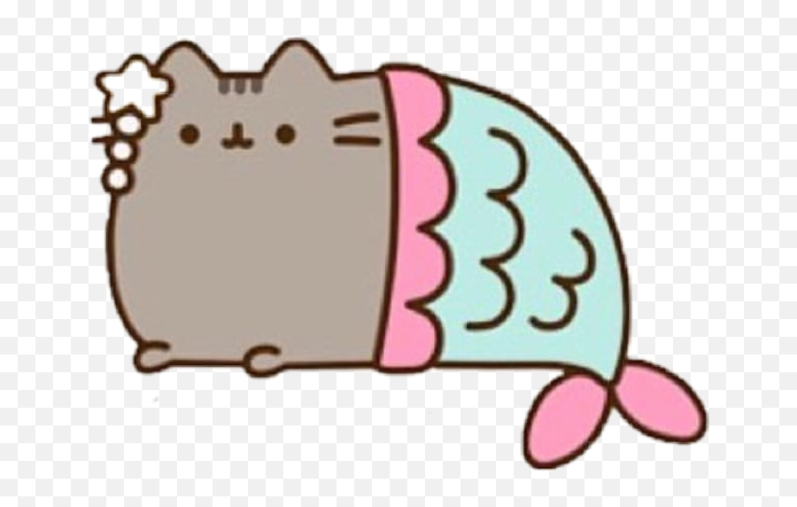 Love Martina Mermaid Pusheen Cat Sticker - Pusheen Mermaid Png Emoji,Pusheen The Cat Emoji
