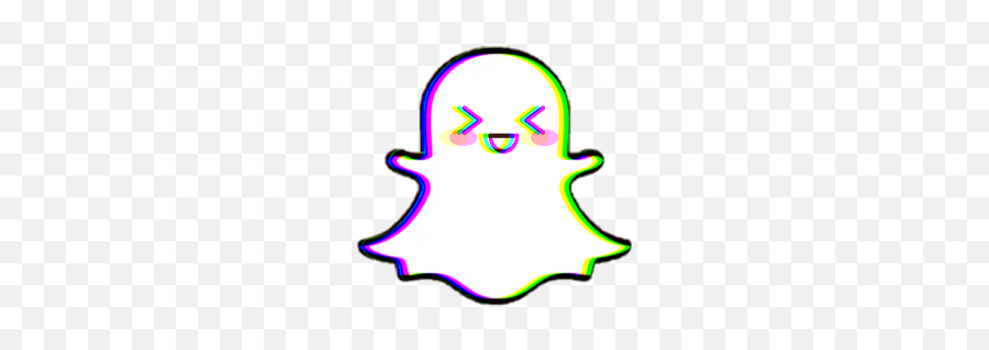 Glitch Snap Chat Snapchat Colors Colorful Tumblr Blush - Clip Art Emoji,Snap Chat Emoji