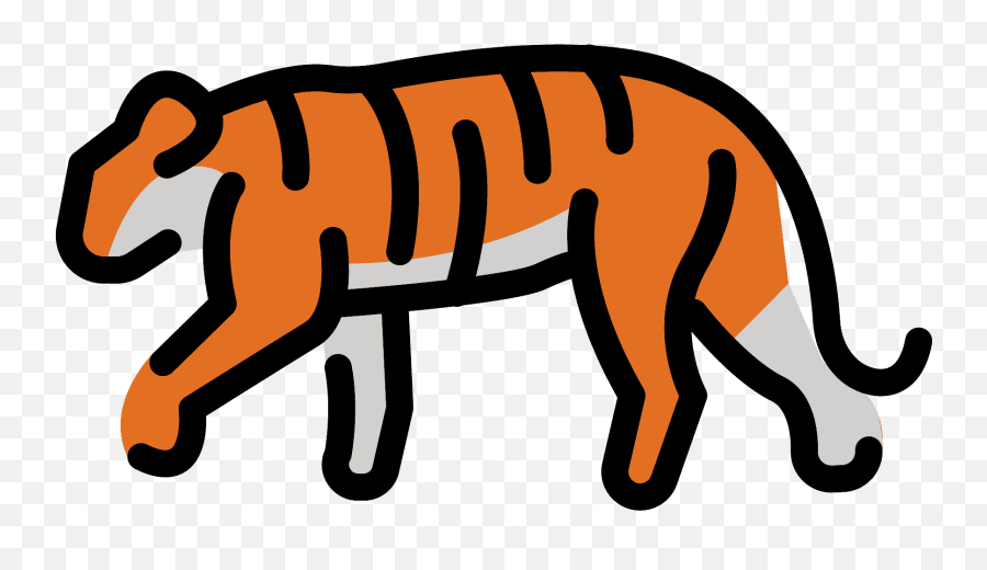 Tiger Emoji Clipart - Animal Figure,Tiger Face Emoji