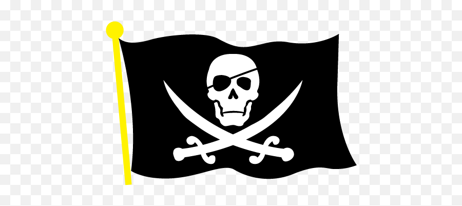 Clip Art Pirate Flag Dromfhd Top 2 - Jolly Roger Flag Clipart Emoji,Pirate Flag Emoji