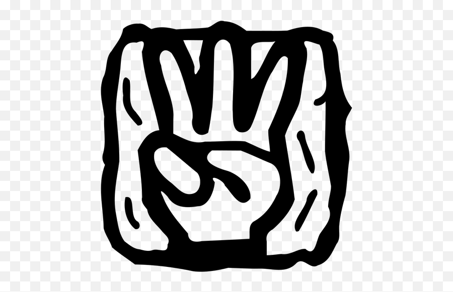 Three Fingers - Finger Countdown Emoji,Finger Point Emoticon