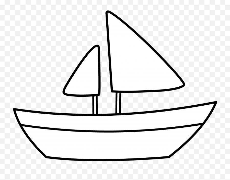 White Clipart Sailboat White Sailboat - Clip Art Emoji,Boat Gun Gun Boat Emoji