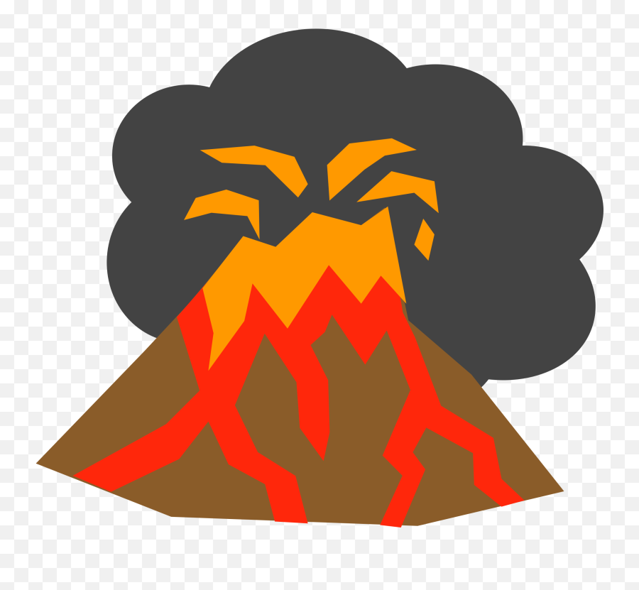 Volcano Clipart Transparent - Volcano Clipart Emoji,Volcano Emoji