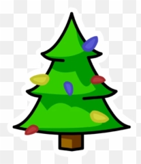 Christmas Tree Pin - Christmas Tree Cartoon Png Emoji,Christmas Emojis Png