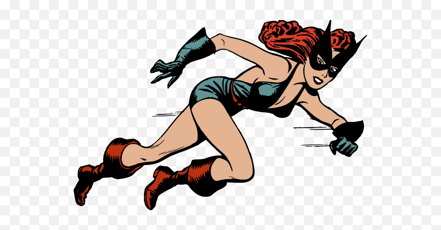 Black Cat Heroine - Describing A Superhero Esl Emoji,Black Running Emoji