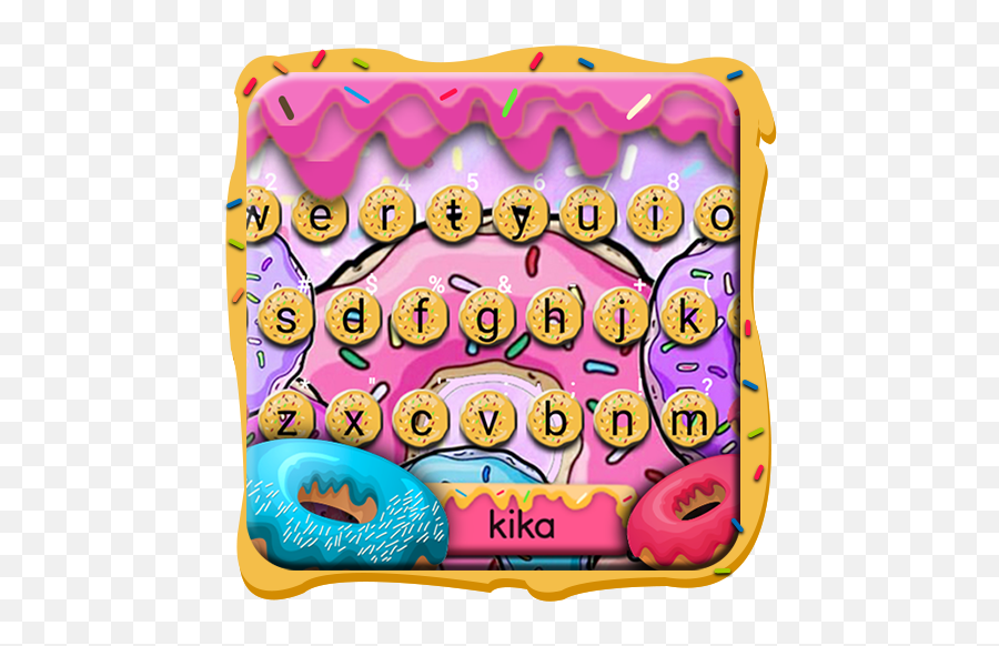 Colorful Donuts Keyboard Theme - Cartoon Emoji,Galaxy S5 Emojis