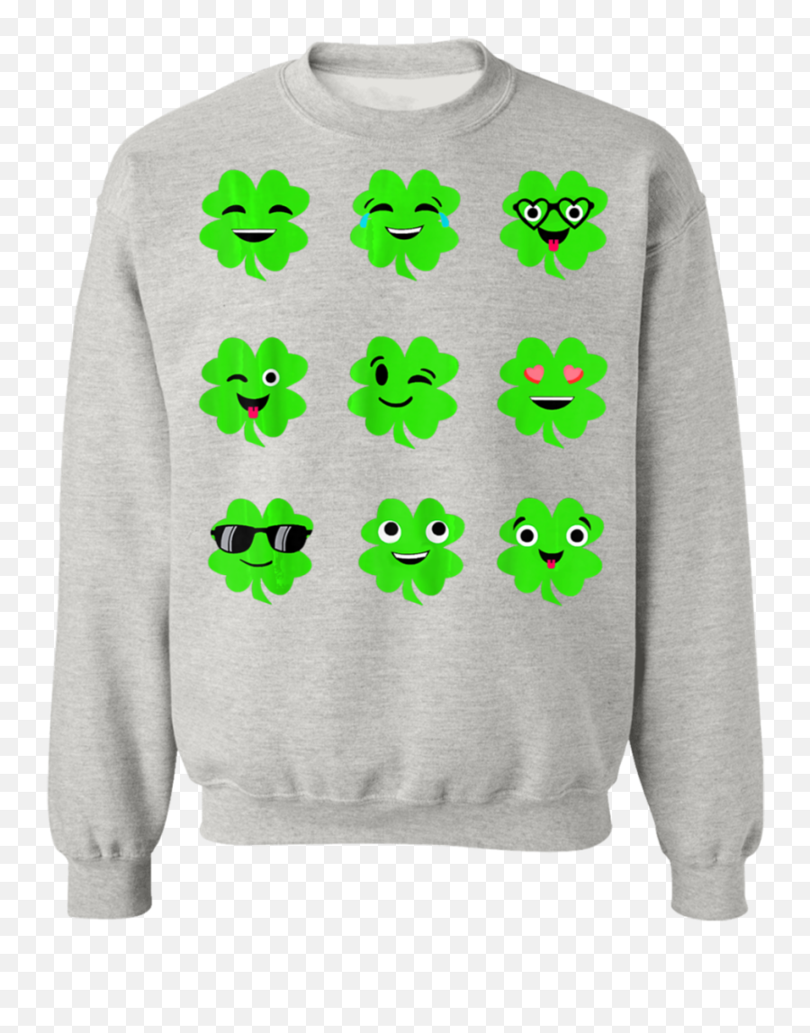 St Patricks Day Irish Emoji Shamrock - Volvo Ugly Christmas Sweater,Shamrock Emoji