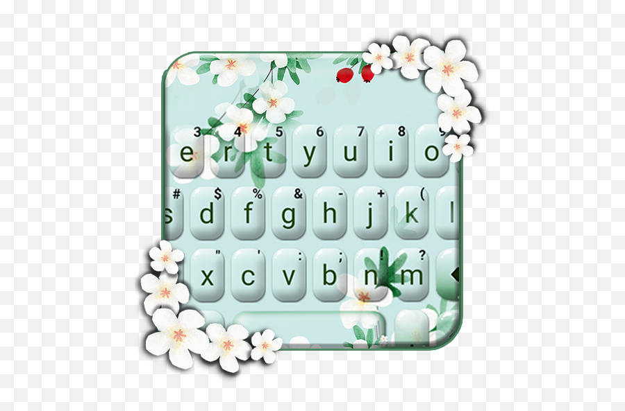 Girly Charming Floral Keyboard Theme 10 Download Android - Jasmine Emoji,Flower Emoji Copy And Paste