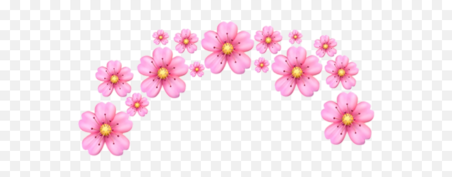 Emoji Emoticons Emotion Corona Crownsticker Ahre - Pink Flower Crown Png,Flower Emoticons