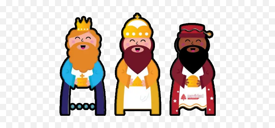 Reyes Magos Stickers For Whatsapp - Pequeñas De Los Reyes Magos Emoji,Beard Emoji Android