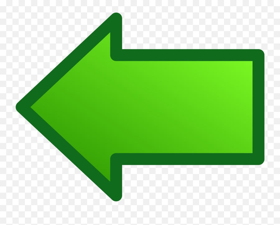 Green Arrow Clip Art Free - Green Left Arrow Png Emoji,Green Arrow Emoji