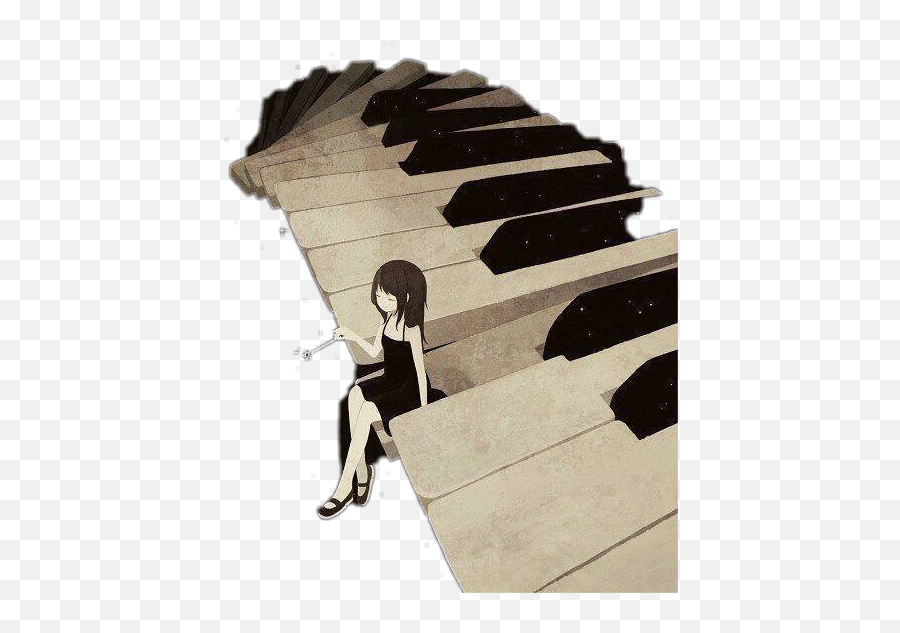 Largest Collection Of Free - Toedit Pianist Stickers On Picsart Beautiful Art Piano Emoji,Emoji Man Piano