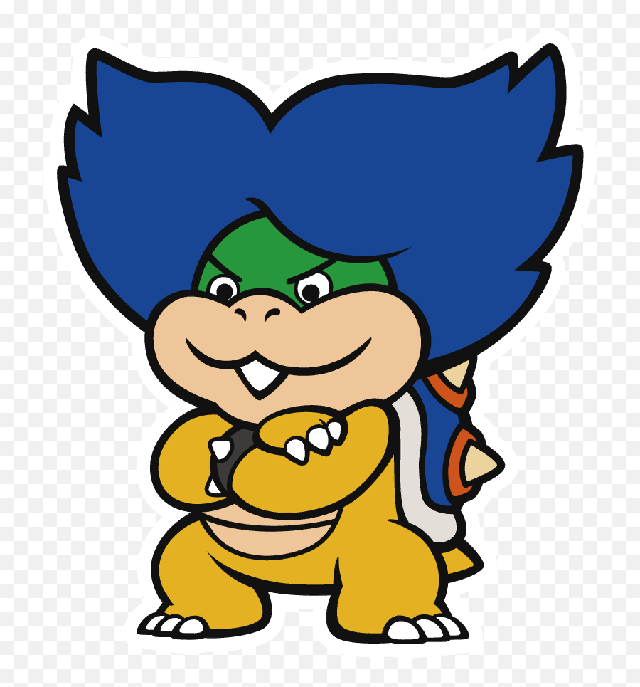 Paper Paperkoopalings Koopalings Ludwig - Draw Ludwig Von Koopa Emoji,Bowser Emoji