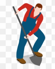 Shovel Digging Silhouette - Png Emoji