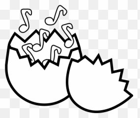 Free Easter Egg Clip Art Black And White Download - Shell Clipart Png Emoji