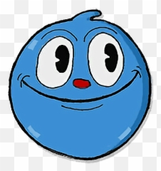 Cuphead Goopy Sticker - Sandikta Emoji,Blueberry Emoji