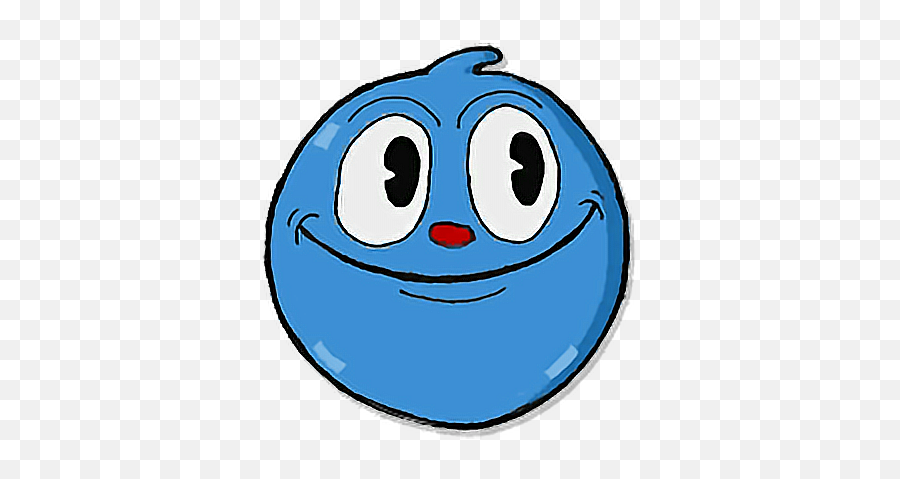 Cuphead Goopy Sticker - Sandikta Emoji,Blueberry Emoji