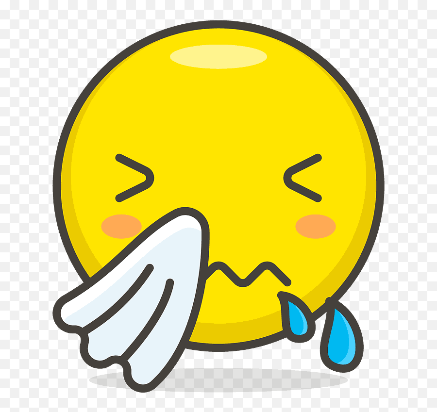 Sneezing Face Emoji Clipart - Sneezing Face,Exploding Head Emoji