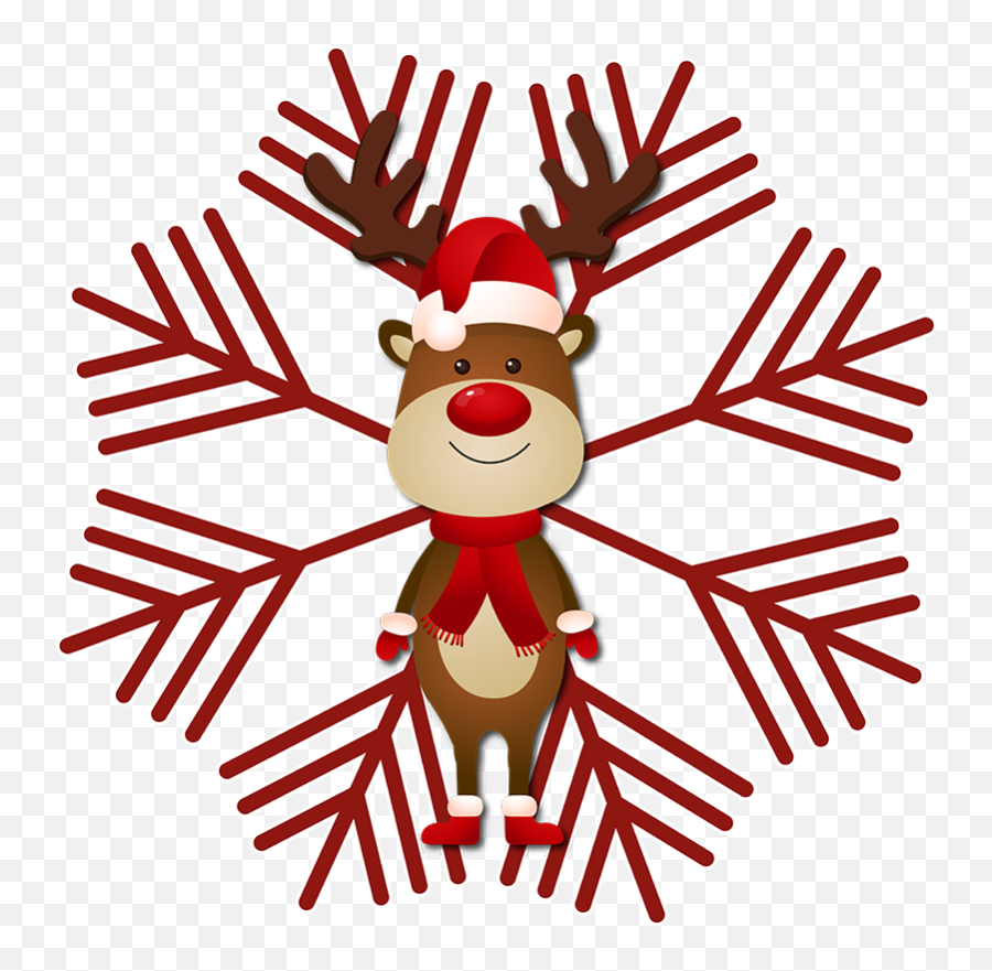 Reindeer And Flake Christmas T - Imagenes De Art Opt Emoji,Reindeer Emoji