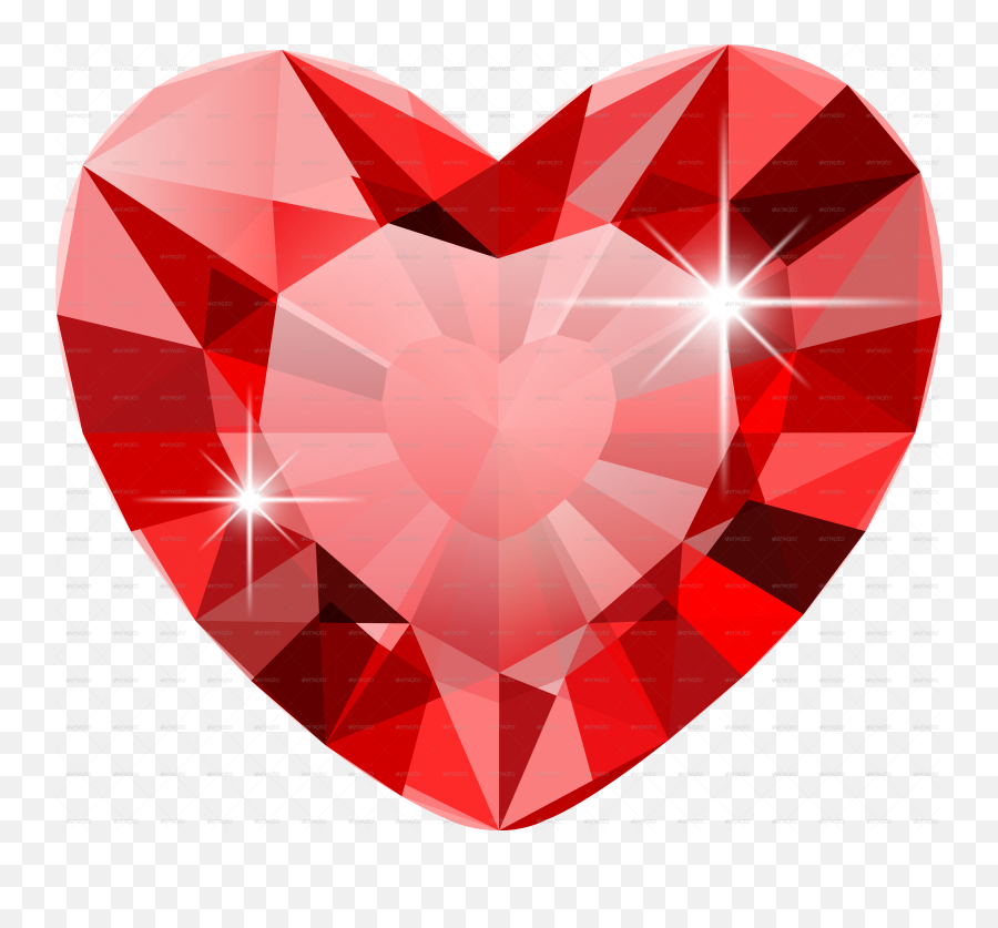 Ruby Heart Png U0026 Free Ruby Heartpng Transparent Images - Red Diamond Heart Png Emoji,Ruby Emoji