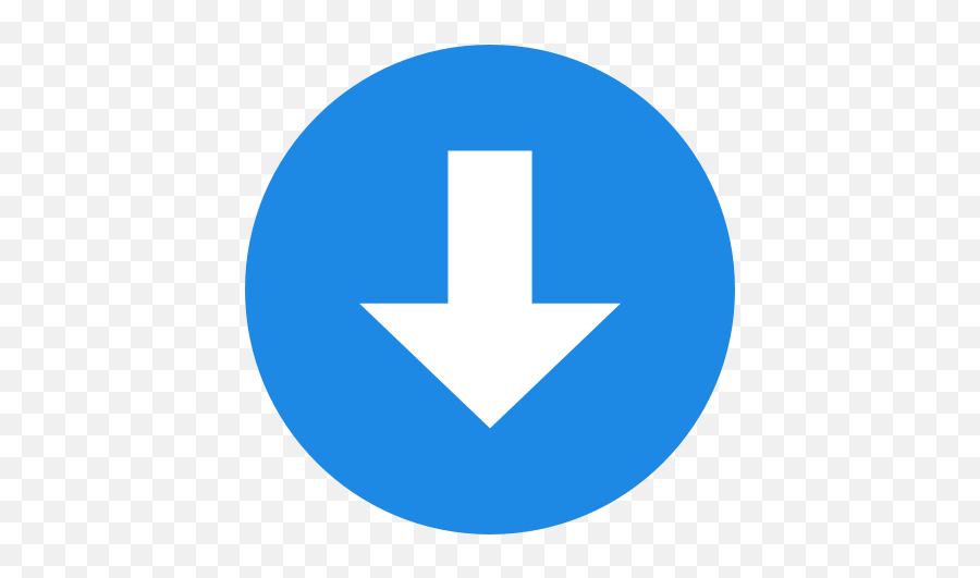 Fileeo Circle Blue White Arrow - Downsvg Wikimedia Commons Red Arrow Down Png Emoji,Downward Arrow Emoji