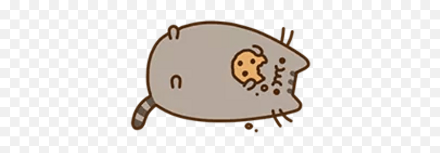 Pusheen Cat Transparent Png - Pusheen With A Cookie Emoji,Pusheen The Cat Emoji