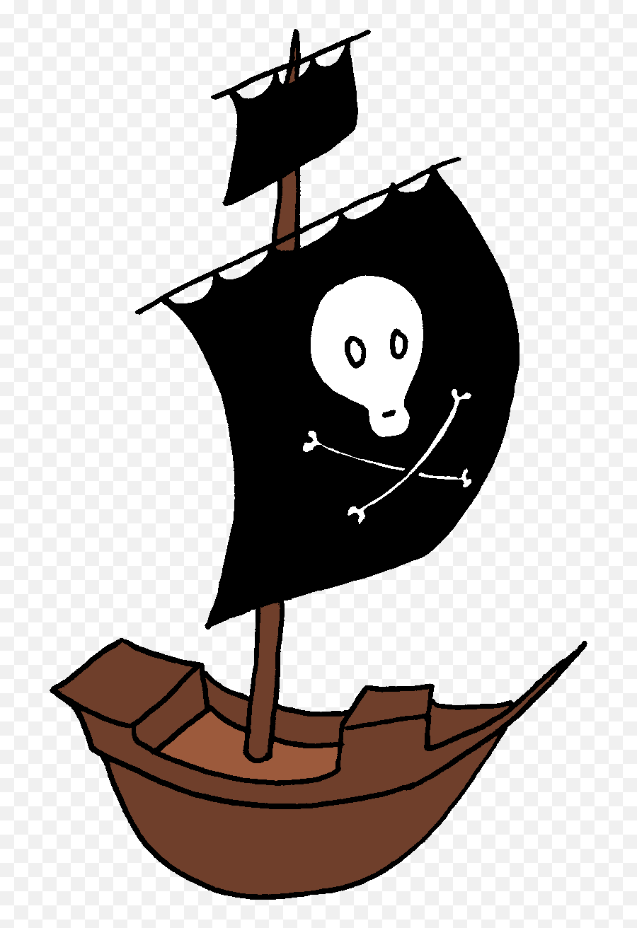Pirate Ship Clipart Kid 5 - Cartoon Transparent Pirate Ship Png Emoji,Pirate Ship Emoji