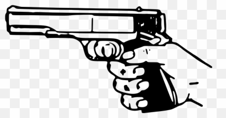 Gun Pistol Weapon - Shooting A Drawing Emoji
