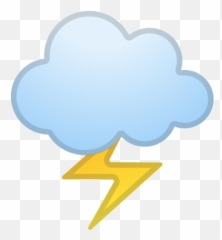 From - Emoji De Nube Con Rayo