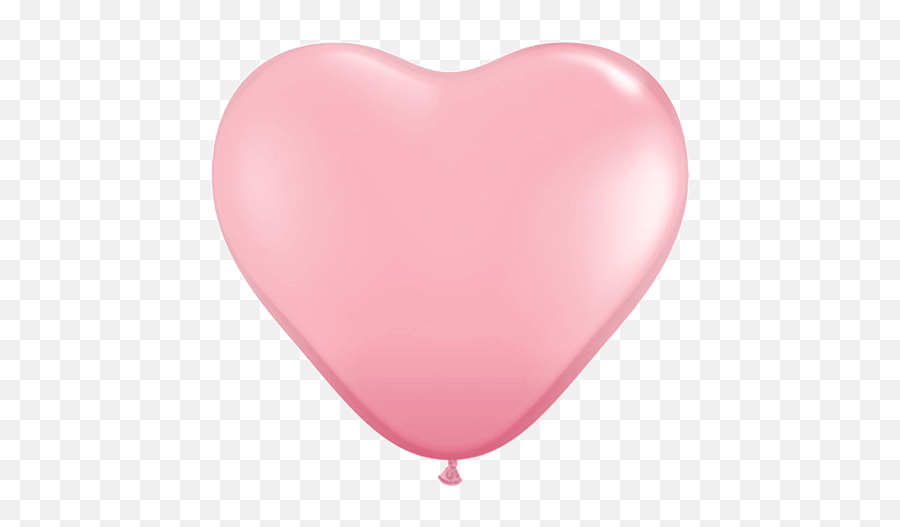 Pink Heart Balloon - Latex Balloon Heart Pink Emoji,Heart Emoji Balloon