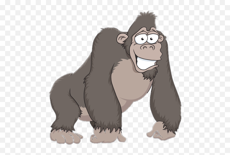 Gorilla Animals Harambe Freetoedit - Cartoon Gorilla Transparent Background Emoji,Harambe Emoji