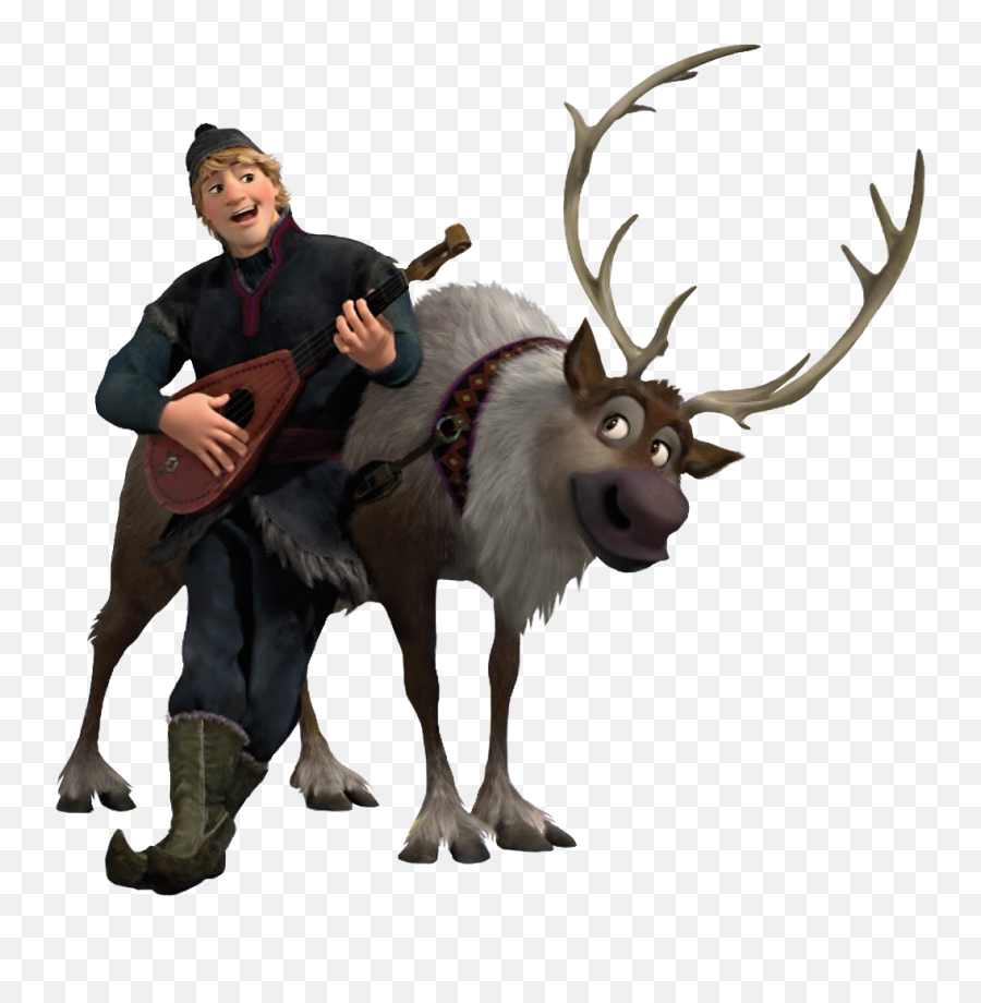 Frozen Png - Frozen Kristoff Y Sven Emoji,Deer Hunting Emoji