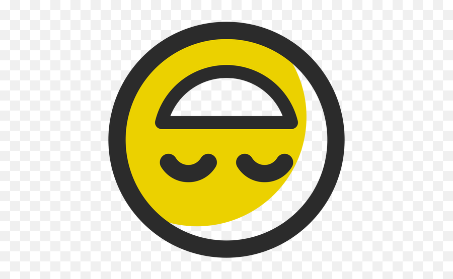 Upside Down Colored Stroke Emoticon - Circle Emoji,Upside Down Emoji