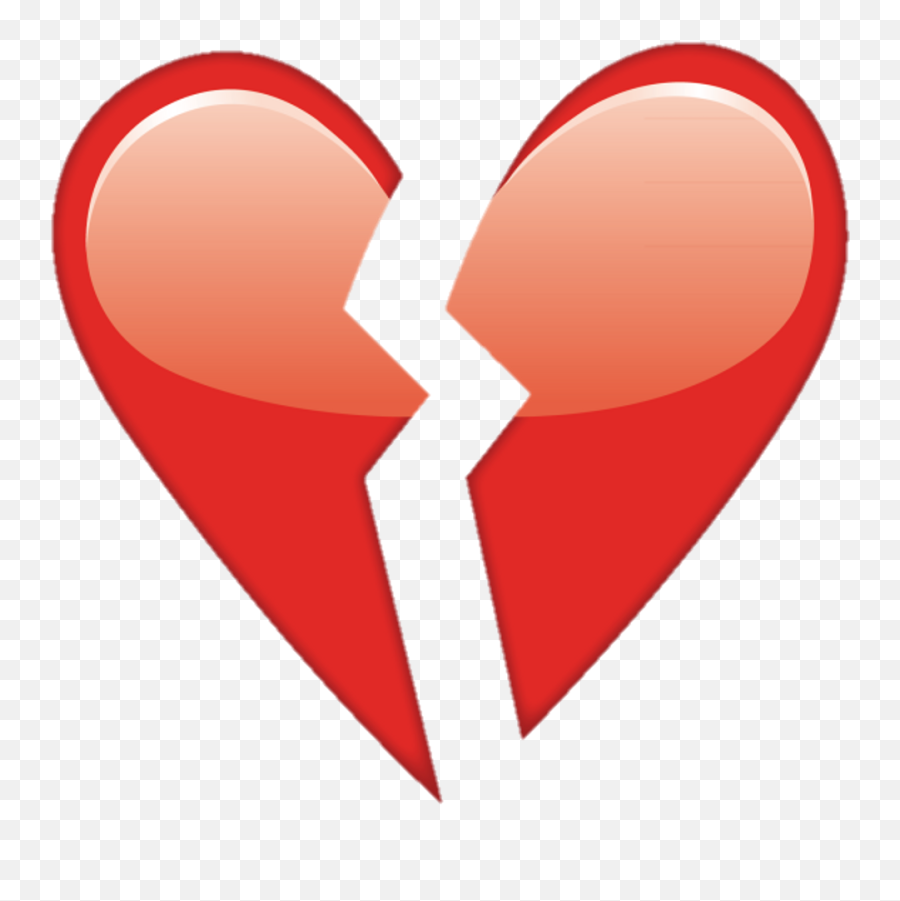 Overlay Tumblr Heart Corazonroto Corazon Heartbroken - Transparent Broken Heart Emoji,Heartbroken Emoji