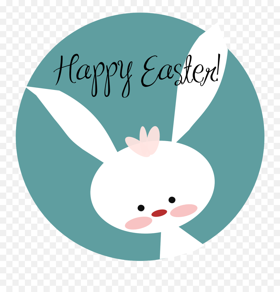 Happy Easter Spring Season Bunny - Clip Art Happy Easter Bunny Emoji,Bunny Emoticon
