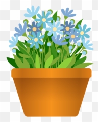 Plant Potted Plant Transparent - Flower Pot Clipart Png Emoji,Potted Plant Emoji