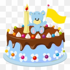 Happy Birthday Kuchen Clipart - Birthday Cake Cartoon Images Png Emoji,Happy Birthday Emoji Song