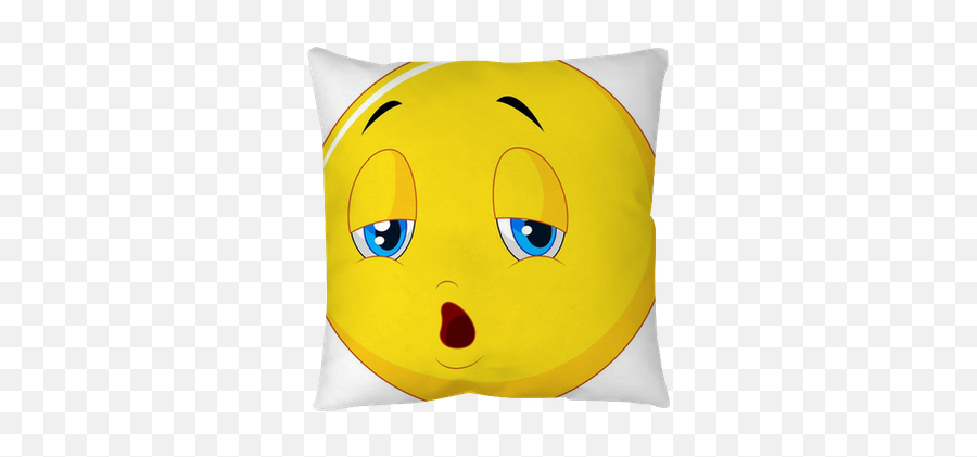 Exhausted And Tired Emoticon Isolated - Smiley Erschöpft Emoji,Tired Emoticon