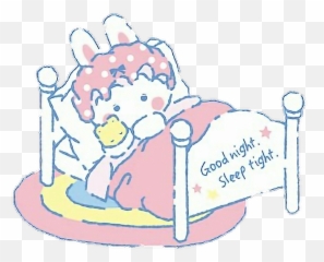 Goodnight Sanrio Rabbit Bed - Cartoon Emoji