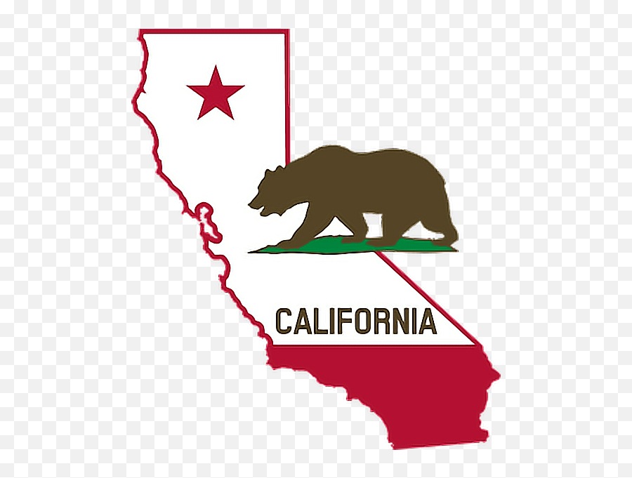 California State Ca Cali Californialove Californiadream - Clip Art California State Emoji,California Emoji