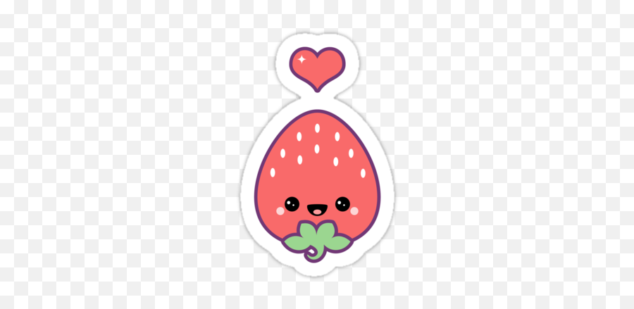 Strawberry Svg Transparent U0026 Png Clipart Free Download - Ywd Kawaii Strawberry Sticker Emoji,Shortcake Emoji