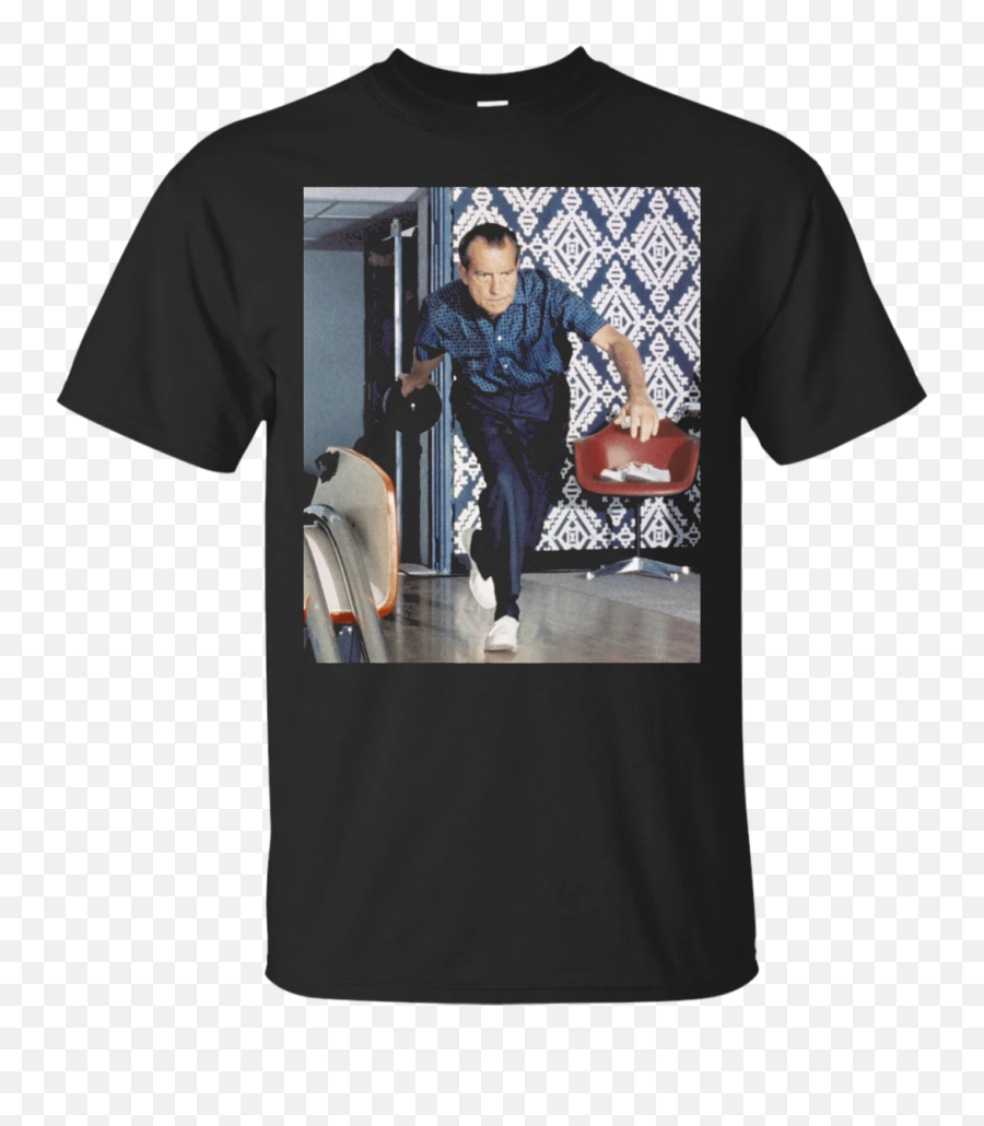 Richard Nixon Bowling T - Shirt Richard Nixon Bowling Poster Emoji,Bowling Emoticon