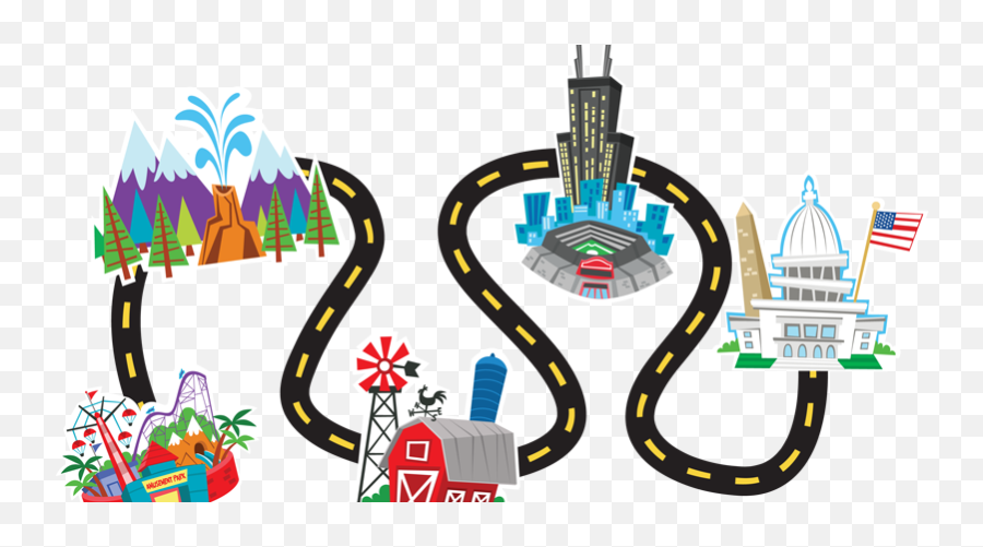 Road Clipart - Traveling Png Emoji,Road Trip Emoji