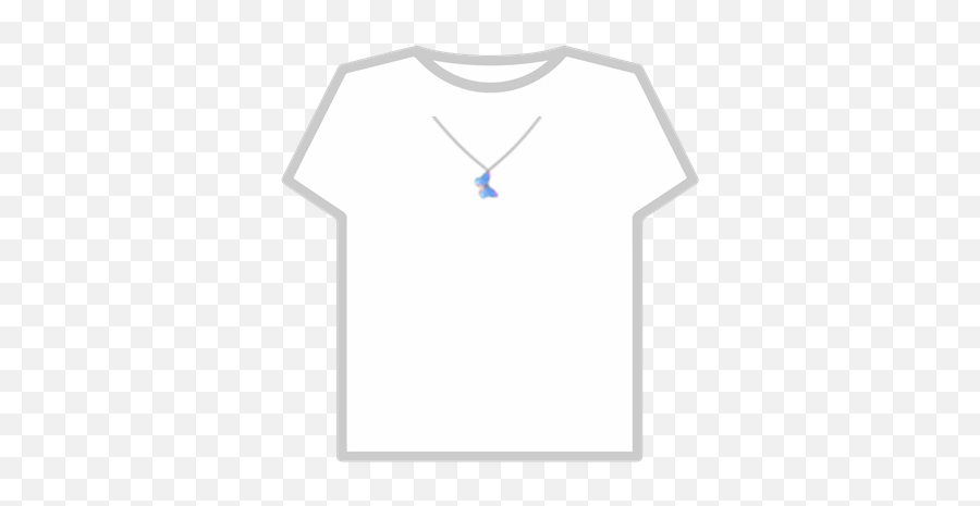 Blue Butterfly Necklace - Roblox Sign T Shirt Emoji,Blue Butterfly Emoji