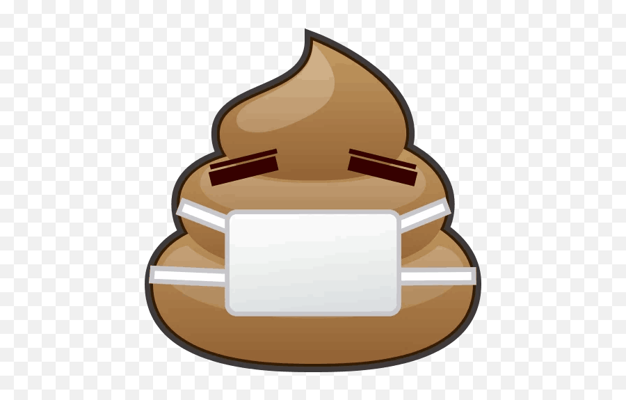 Emojidex Telegram Stickers - Poop Emoji With Face Mask,Emojidex