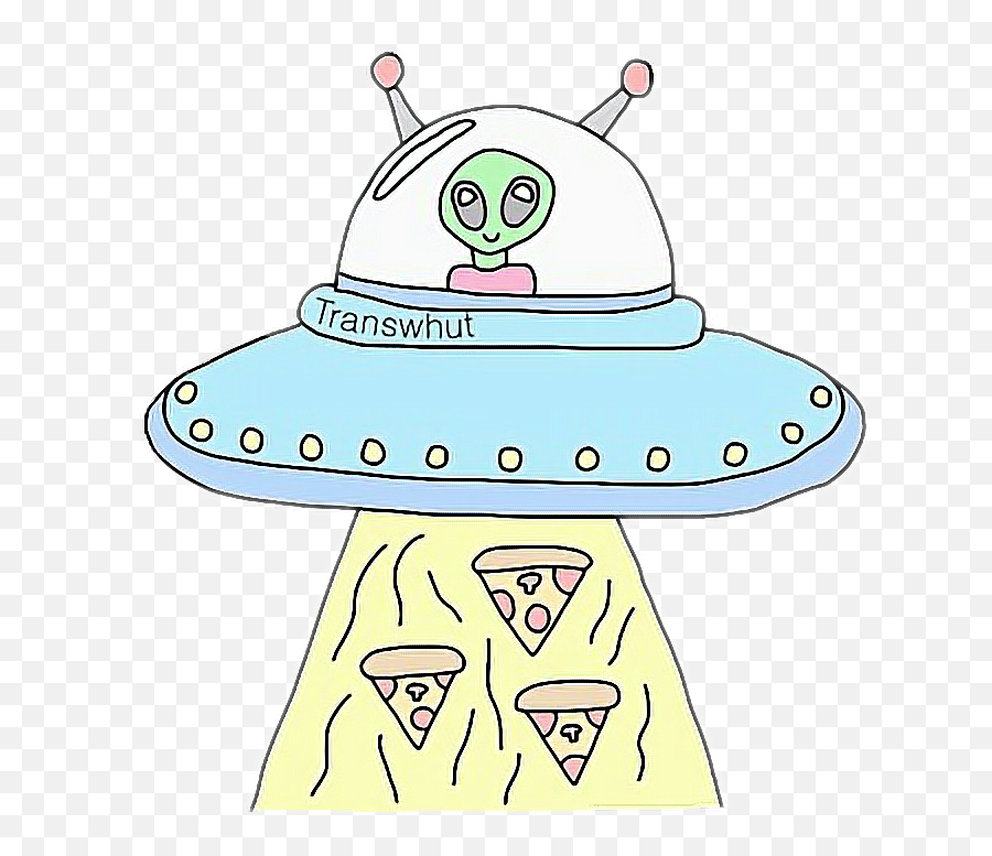 Extraterrestre Alien Pizza Sticker By Evee Carrizo - Dot Emoji,Pizza Emojis