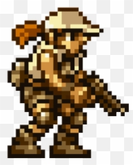 Black Metal Stickers For Android Ios - Metal Slug Fio Pixel Emoji,Slug Emoji