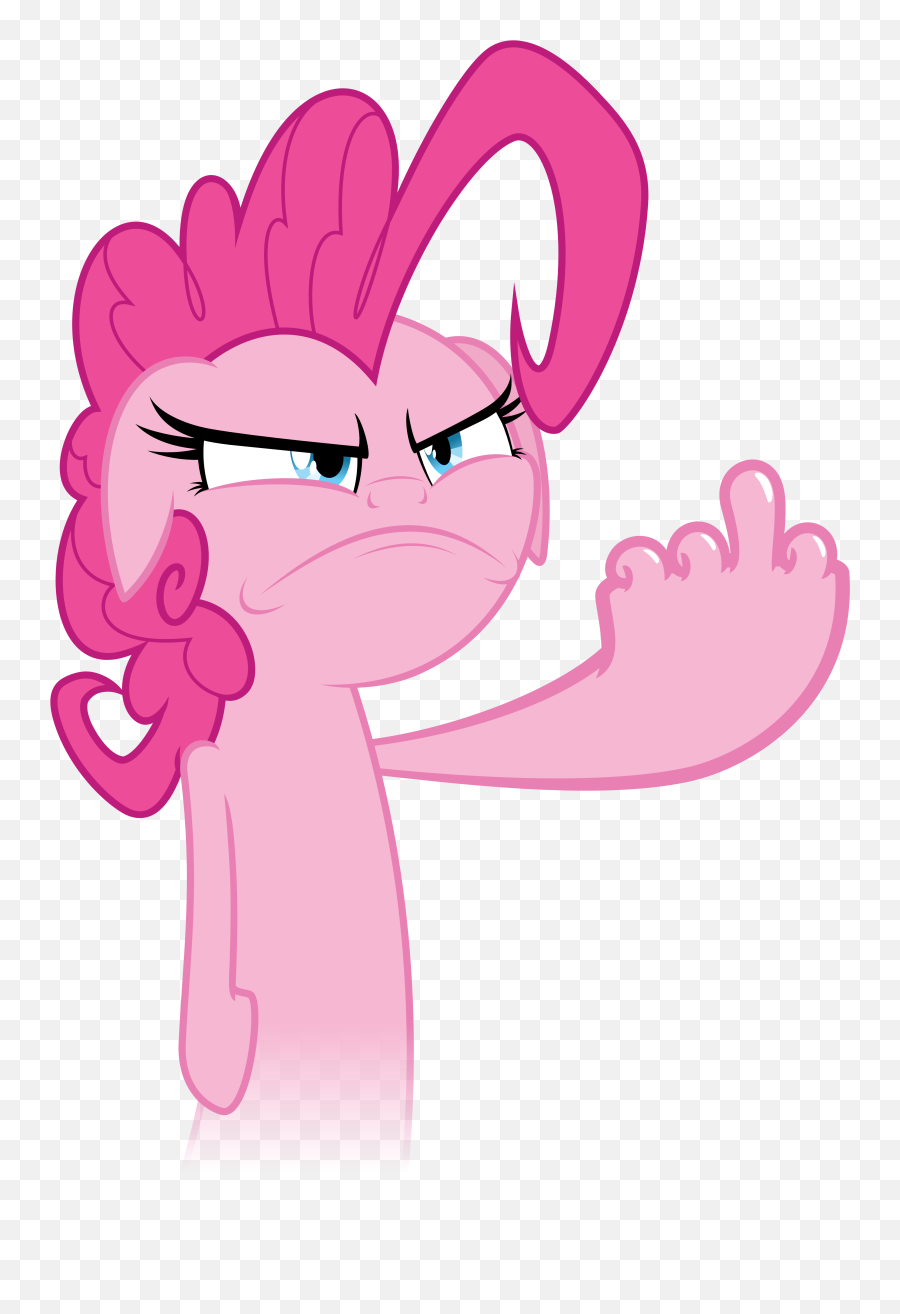 Finger Clipart Pinkie Finger Picture - My Little Pony Middle Finger Emoji,Giving The Finger Emoji